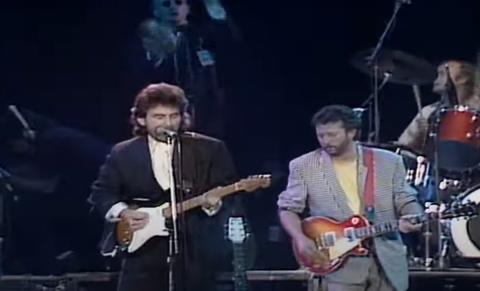 George Harrison and Eric Clapton