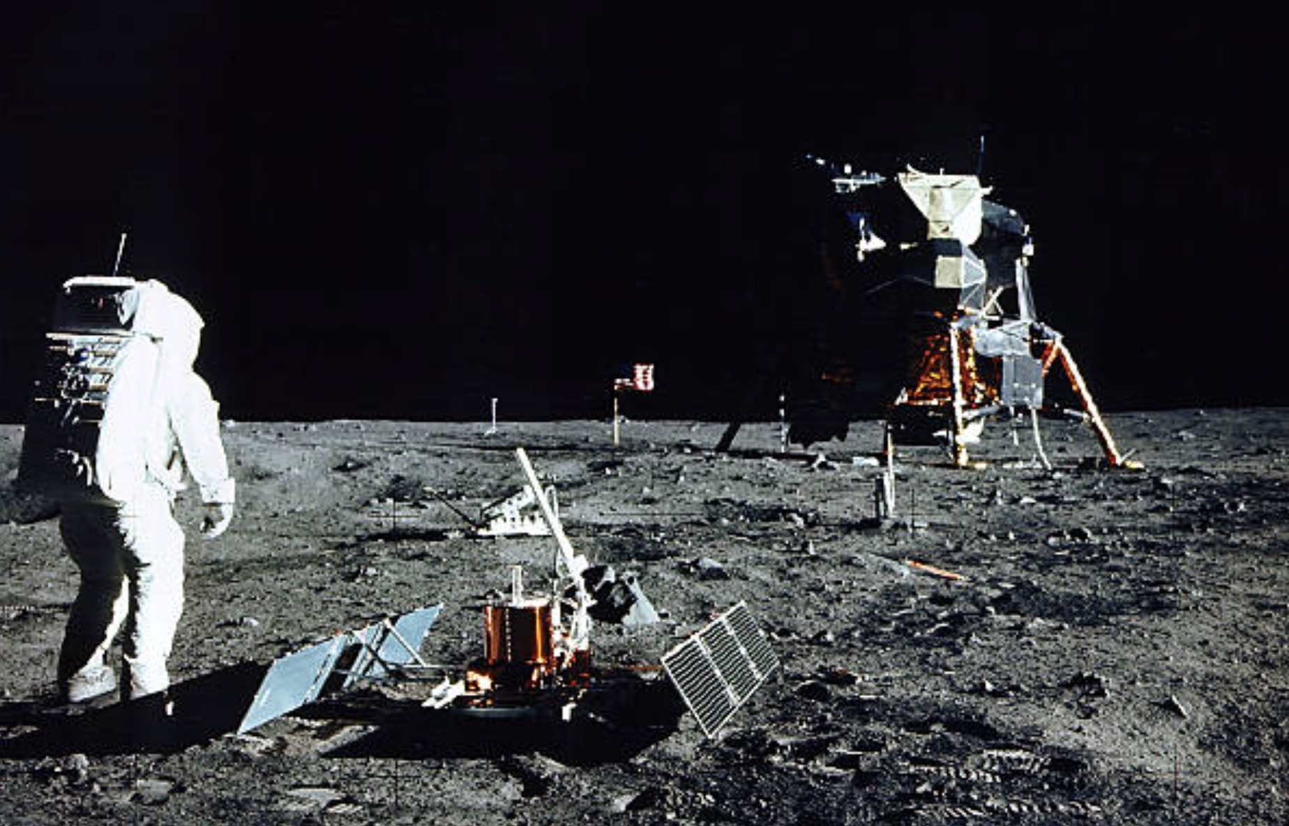 They set up instruments