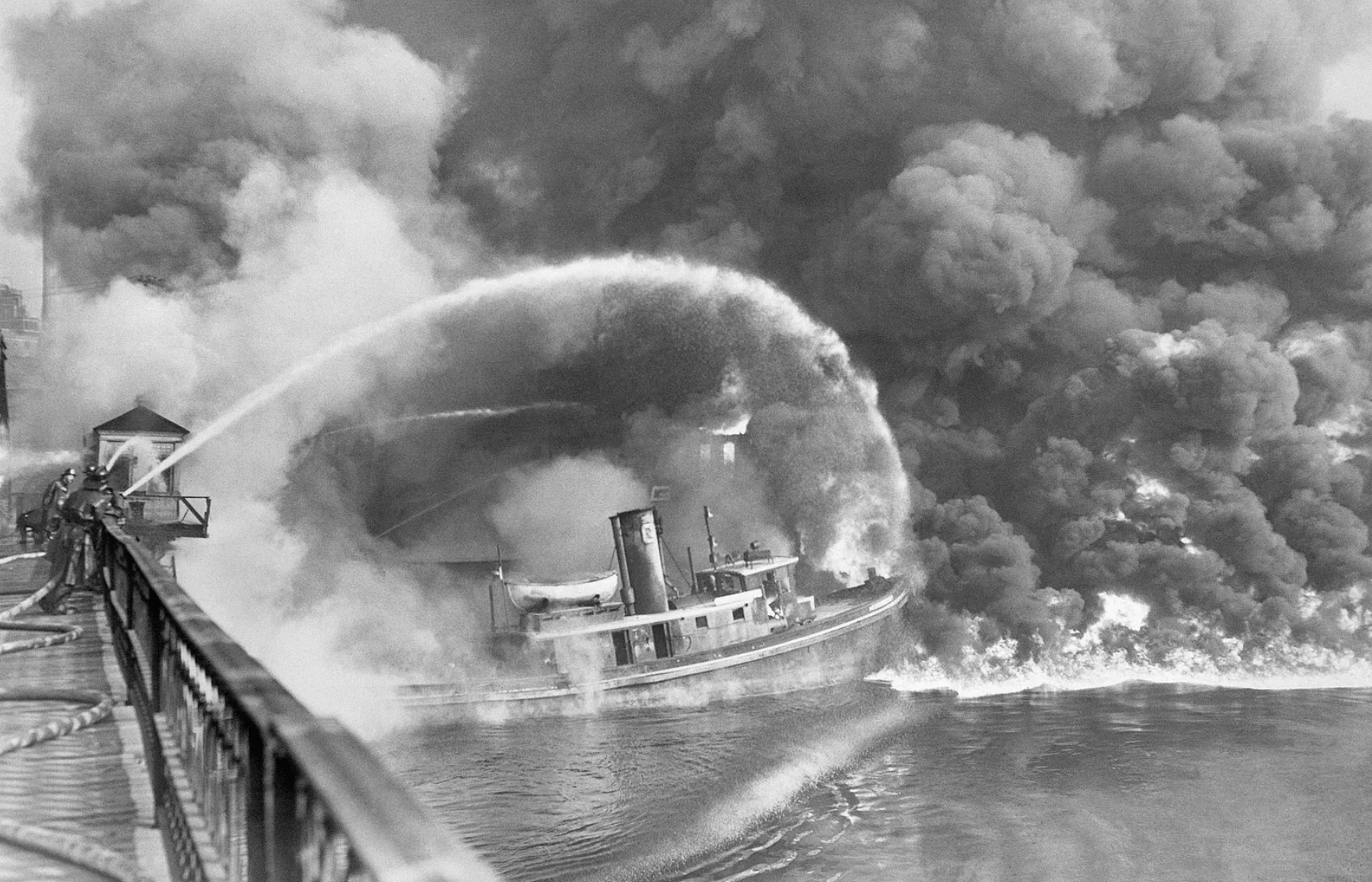The Cuyahoga River Catches Fire