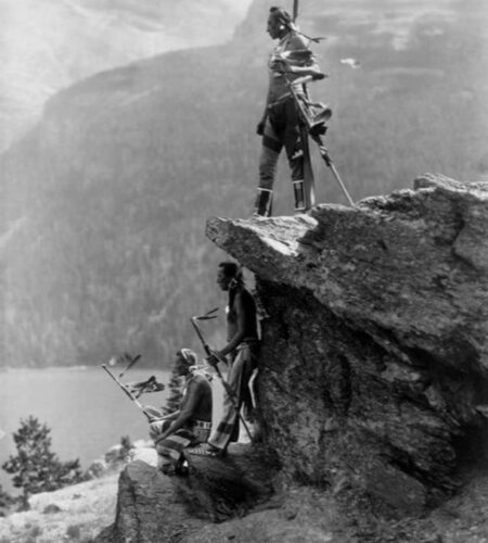 Native American at Glacier National Park