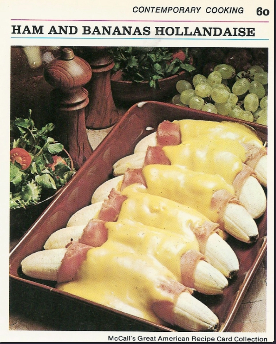 Ham and Bananas Hollandaise