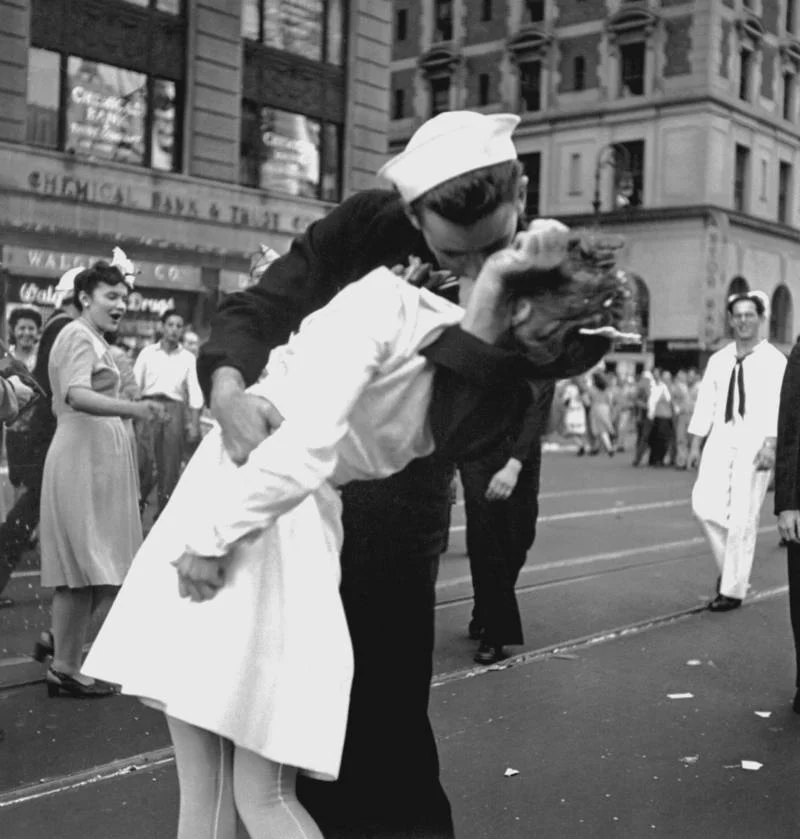 The Iconic V-J Day Kiss in New York City 