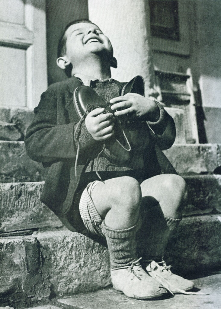 An Austrian Boy and His New Shoes