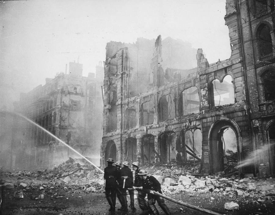 British Firefighters Battle the Blitz