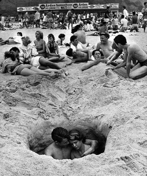 Lovers Hidden in the Sand