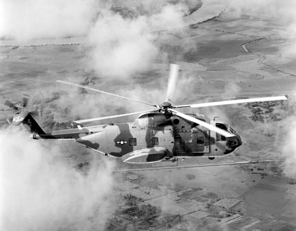 An Air Force HH-3E Jolly Green Giant Helicopter
