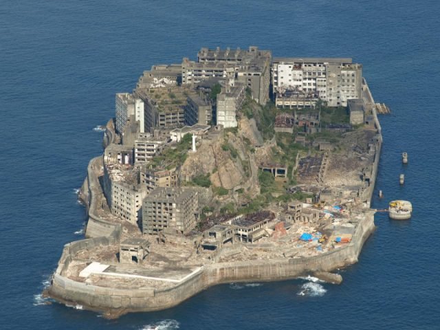 Gunkanjima Island Exposes a Silent Industrial Warship