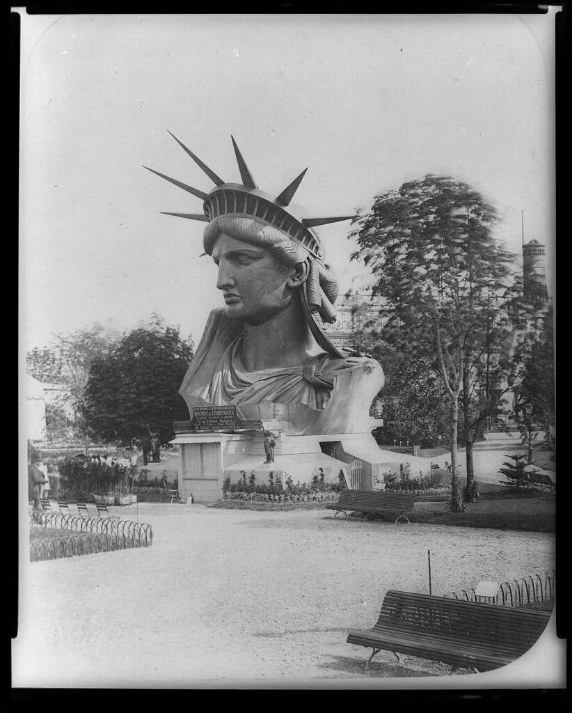 Statue of Liberty at the Paris World’s Fair in 1878