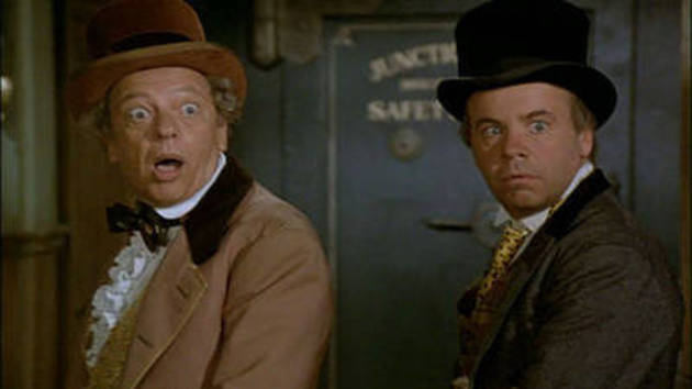 Don Knotts and Tim Conway had a blast working with the kids in The Apple Dumpling Gang