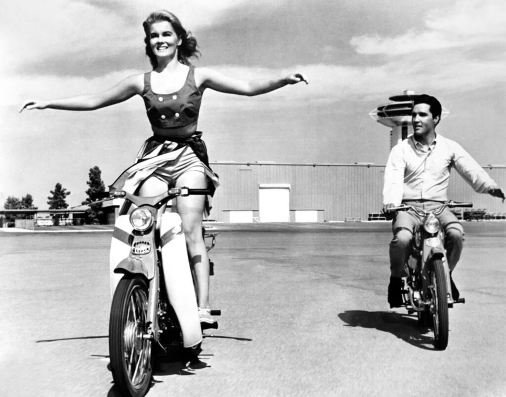 Ann-Margaret takes a ride
