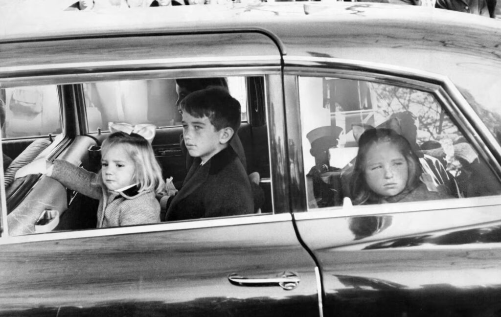 RFK Jr. with His Cousins and Sister on the Day of JFK’s Burial